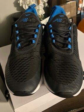 Nike Air270 Men's Black/Blue Running Shoes